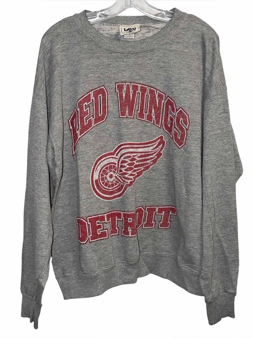 Lee Sport Gray Crewneck Sweatshirt with Navy Logo